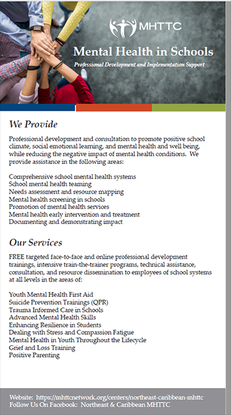 School Mental Health Brochure